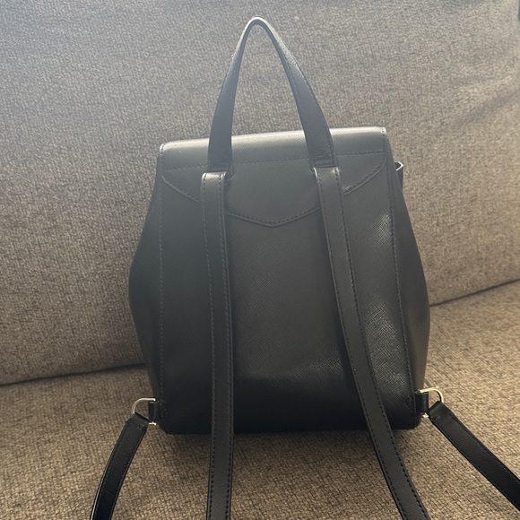 kate spade Black Leather Medium Backpack main image 7